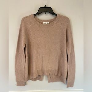 Madewell blush Province Cross-Back Pullover Sweater. S